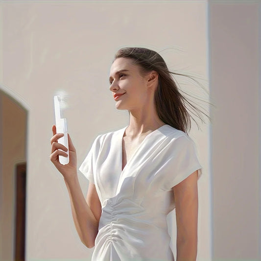 XIAOTREE Portable Mini Handheld Fan Small Pocket Fan USB Rechargeable Battery Fan Folding Cooling USB Hand Fan with Power Bank